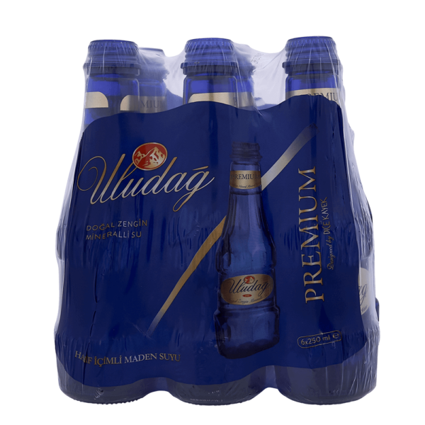 Uludag Sparkling Natural Mineral Water 250ml 6 Pack