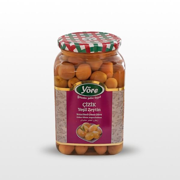 Scratched green olives 550 G