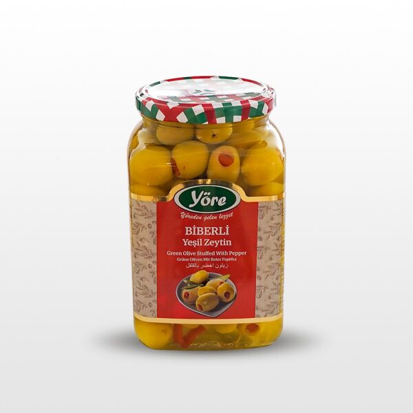 Green olives stuffed with pepper 550 gr